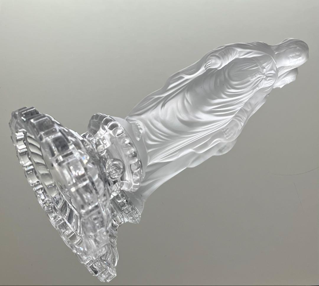 Baccarat バカラ/ ※珍品「マリアと蛇」 フロストガラス 大型作品