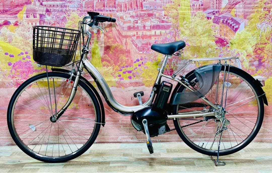 K2923 電動自転車ヤマハ ママチャリ 26インチ PAS Natura 電動アシスト自転車 PAS With 26インチ マットナチュラルブラウン