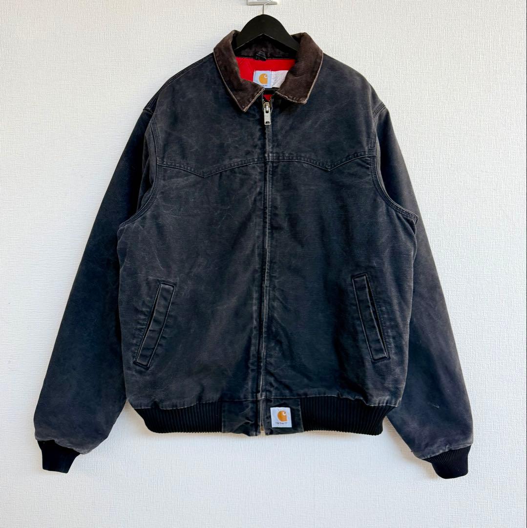 超超スペシャル 80s カーハート サンタフェジャケット ブラック XL 黒 80's~90's Carhartt Santa Fe Jacket Black MADE IN USA 80年代 90年代