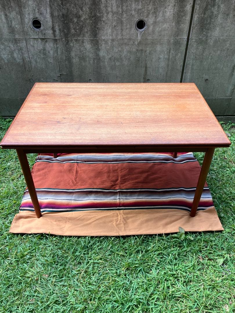 北欧 ビンテージ デンマーク チークエクステンションダイニングテーブル 北欧 デンマーク エクステンション ダイニングテーブル 伸長式 チーク