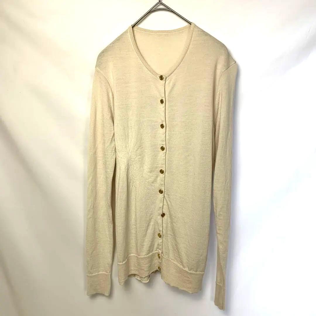 ミューズドゥーズィーエムクラス クルーネック カーディガン 金ボタン