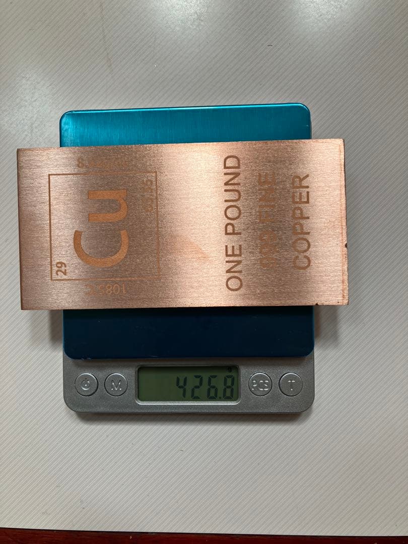 リ*オ様 1ポンド .999ファイン銅プレート - メルカリ