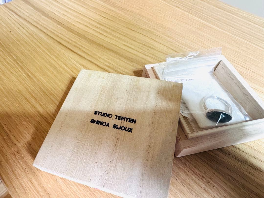 STUDIO TENTEN SHINOA BIJOUX リング ブラックオニキス - メルカリ