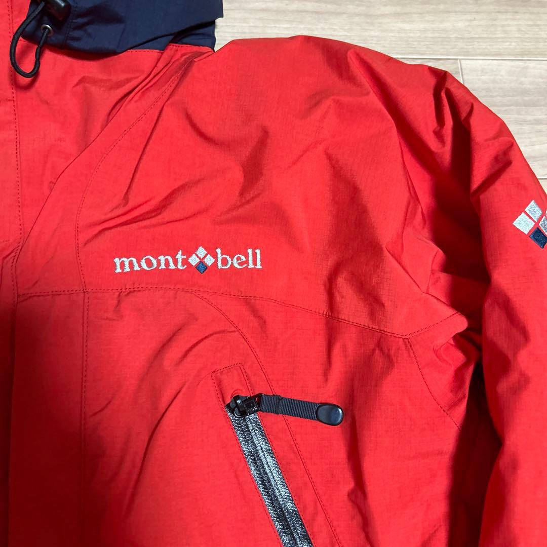 old mont-bell モンベル ダウン 赤マウンテンパーカー 古着 y2k - メルカリ