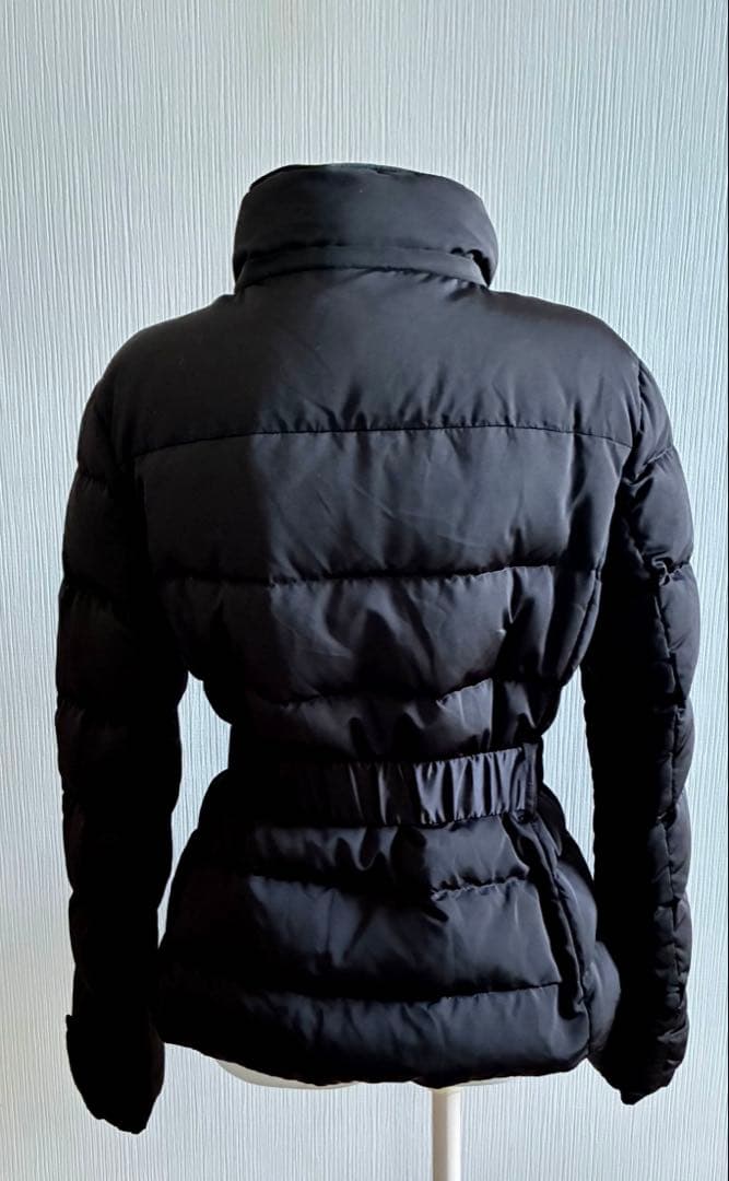 ZARA』Aライン 3way ファー付き ブラック ダウンジャケット ベルト付