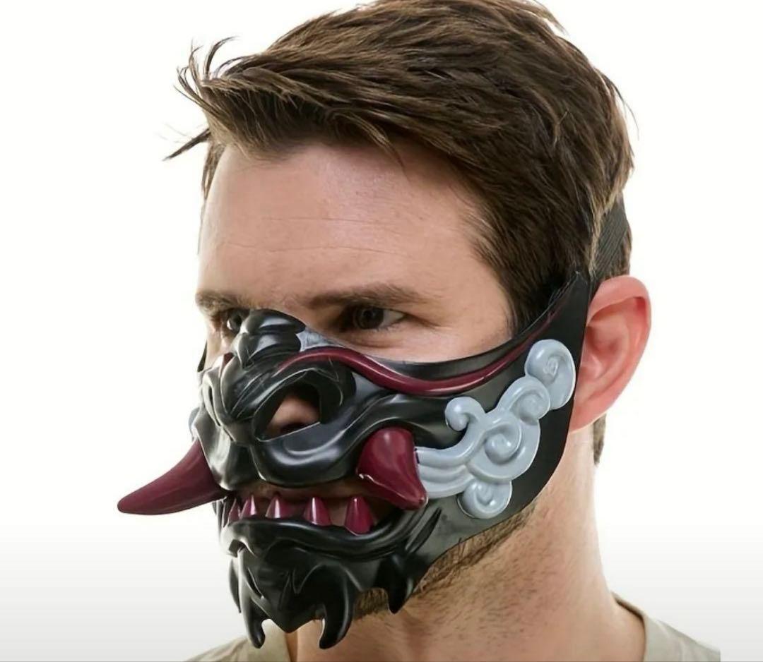 面頬 甲冑 鎧兜 【面具】鬼 マスク 武士 武将 侍 TikTok ライブ配信