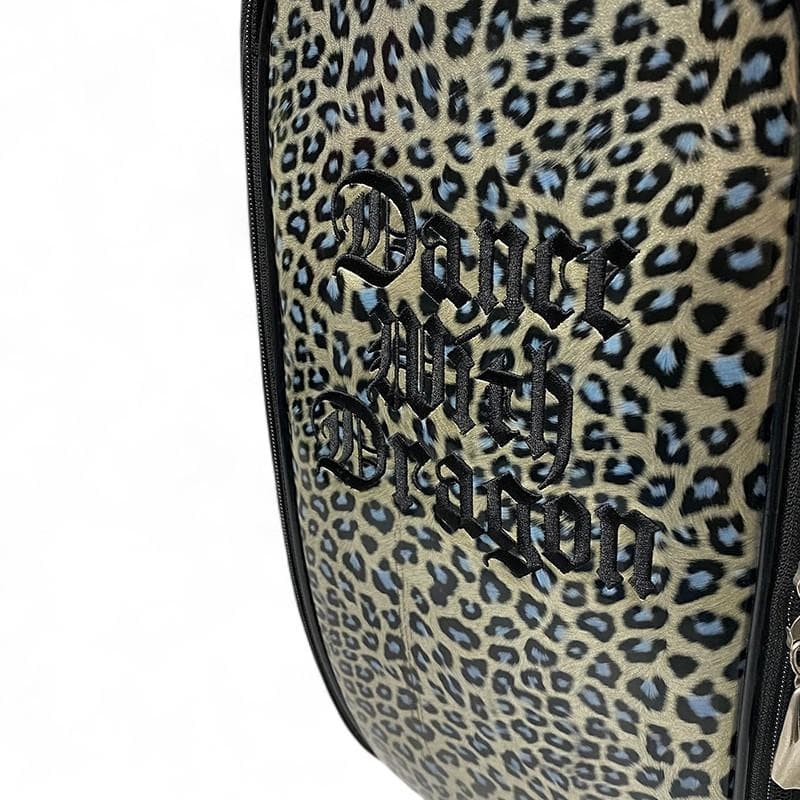 ダンスウィズドラゴン エナメルレオパード キャディバッグ ゴールド系