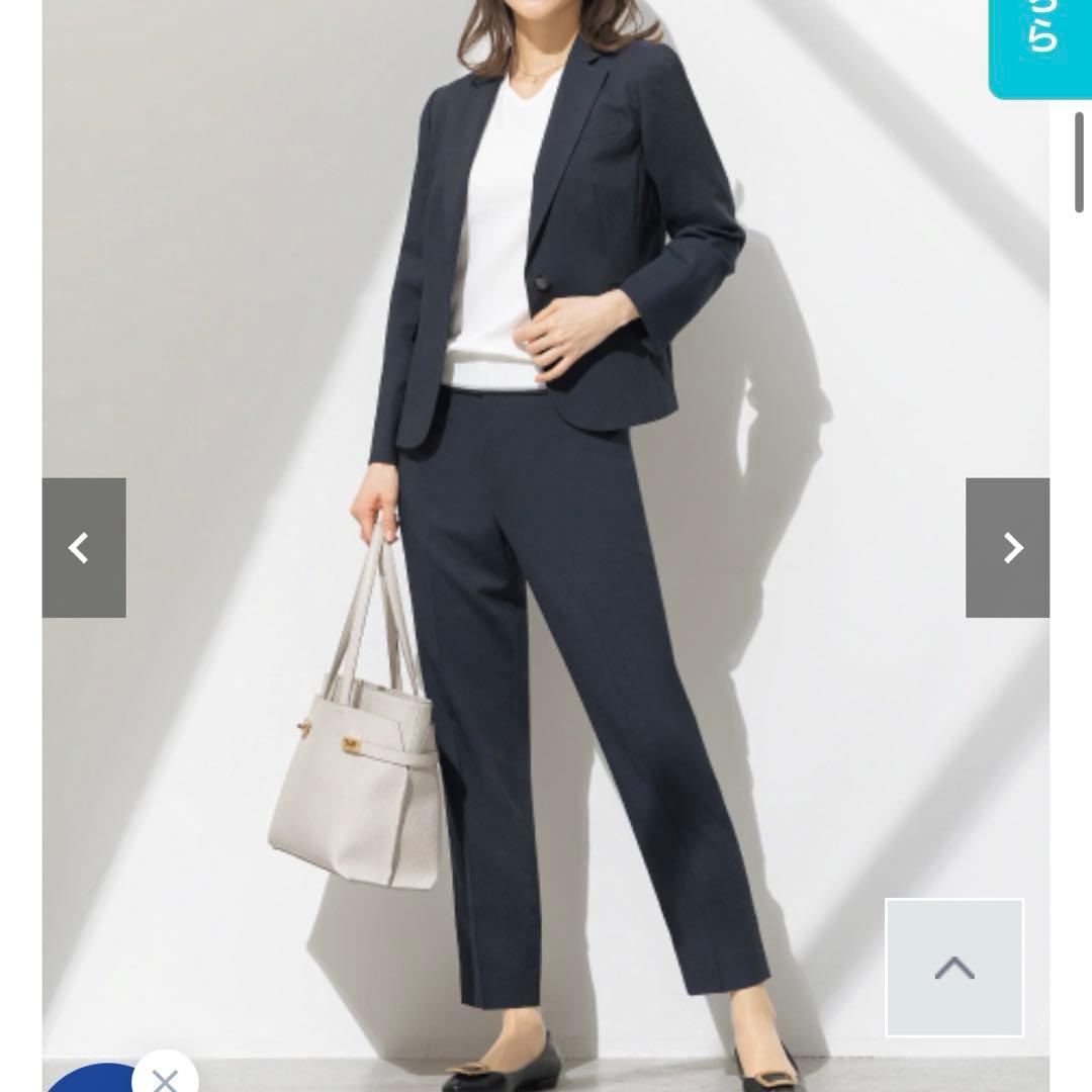 未使用タグ付♡大きいサイズ2XL】AOKI スーツ3点セット 春夏 ネイビー