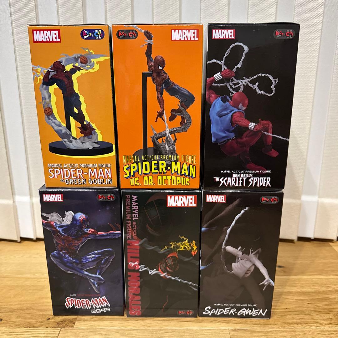 【未開封】ACT/CUT MARVEL スパイダーマン 6種セット