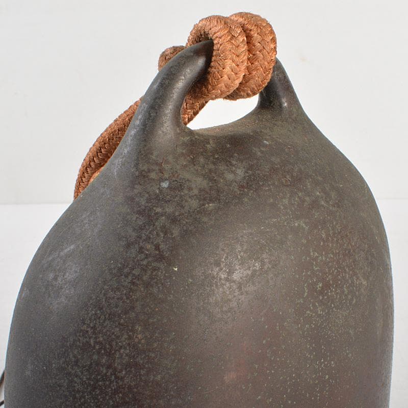 仏教美術古銅鐸鈴銅鐸銅鐘撞木付V R6696|mercariメルカリ官方指定廠商