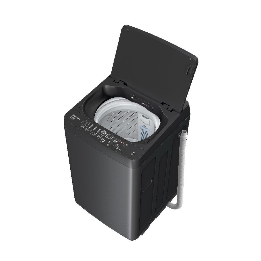 ★極美品★Hisense 5.5kg 全自動洗濯機 HW-G55E2K 黒