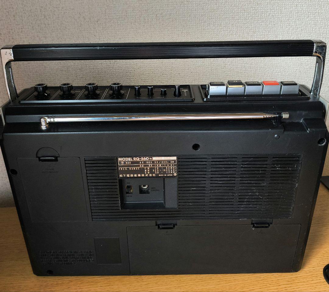 松下電器ラジカセRQ-560モーター＆ベルト交換済み動作品