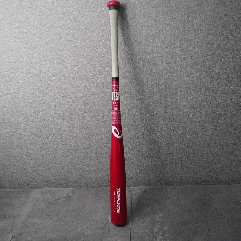 國神様 アシックス BIG FLYING 大谷翔平モデル 金属バッド 赤 - メルカリ