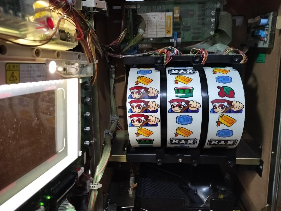 【パチスロ実機】ロデオ★ギンギン丸【オートプレイ付不要機付】４号機・人気台