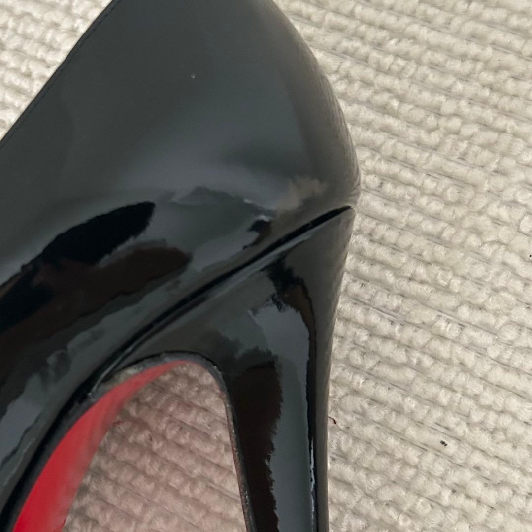 クリスチャン ルブタン パンプス エナメル 黒 22.5cm