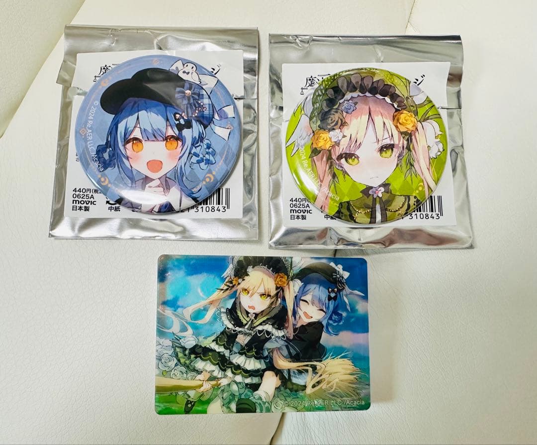 魔法少女ノ魔女裁判 橘シェリー 遠野ハンナ 缶バッジ ノーブルアート