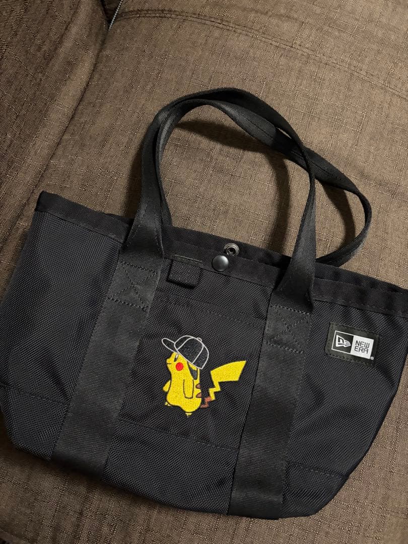 ピカチュウ トートバッグ ブラック　ニューエラ NEW ERA（ニューエラ） ミニ トートバッグ ポケモン ピカチュウ 小さめ