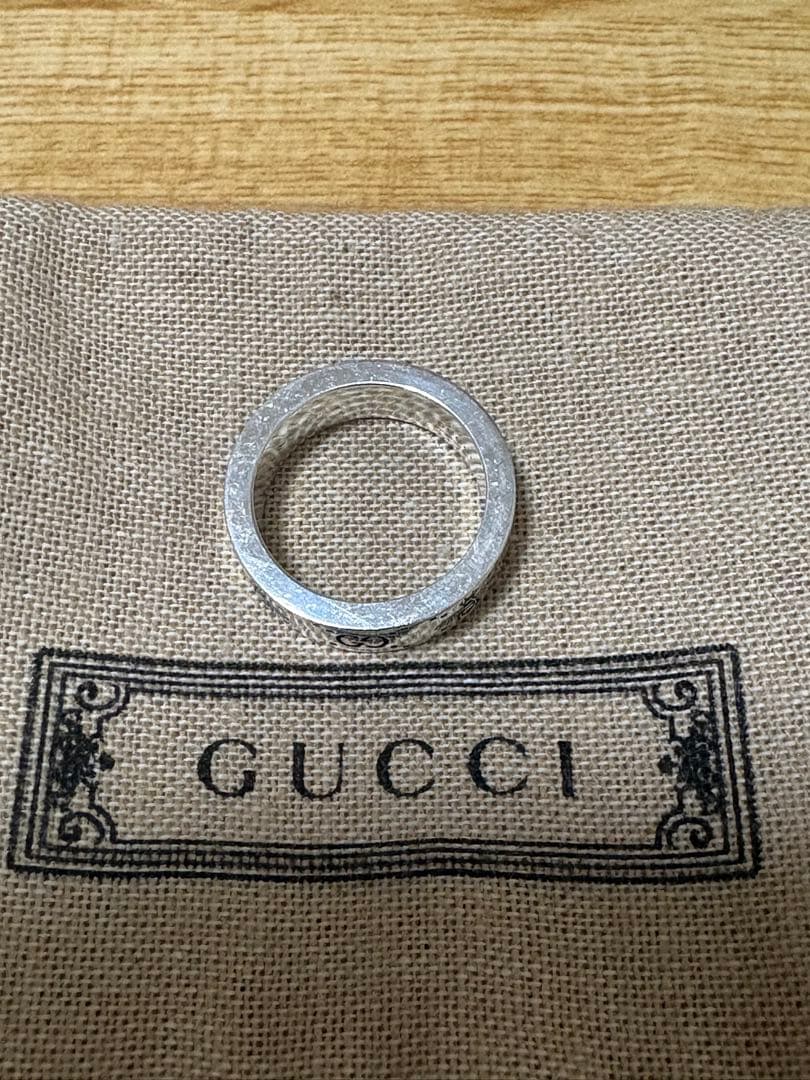 GUCCI グッチ 指輪 シルバー リング GG＆ビー 蜂 13 - メルカリ