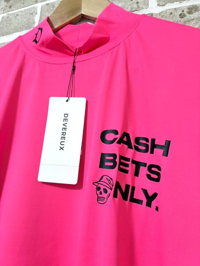 新品】デヴァローゴルフ DEVEREUX GOLF モックネックシャツ M 【新品