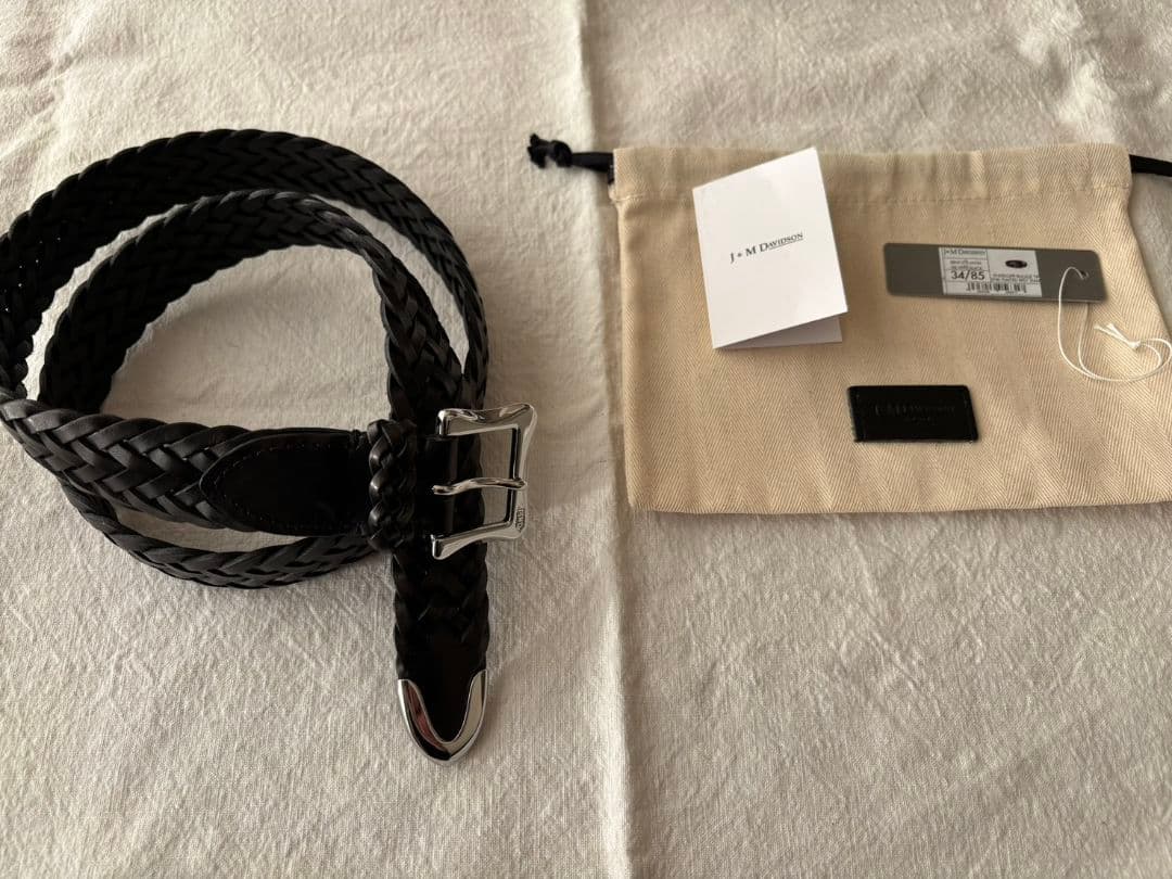 J&M DAVIDSONレザーメッシュベルト ブラック 34/85 定価38,500円】 J&M Davidson メッシュベルト34/85/25 - メルカリ