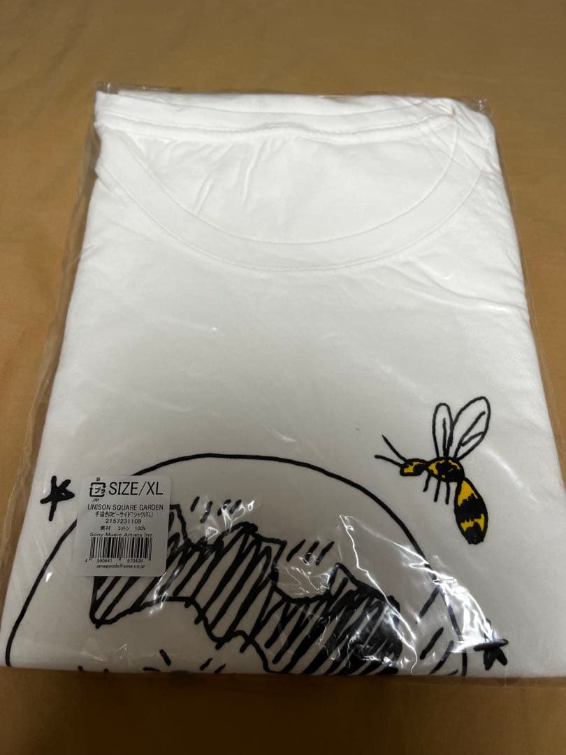【新品】UNISON SQUARE GARDEN 手描きのビーサイドTシャツXL