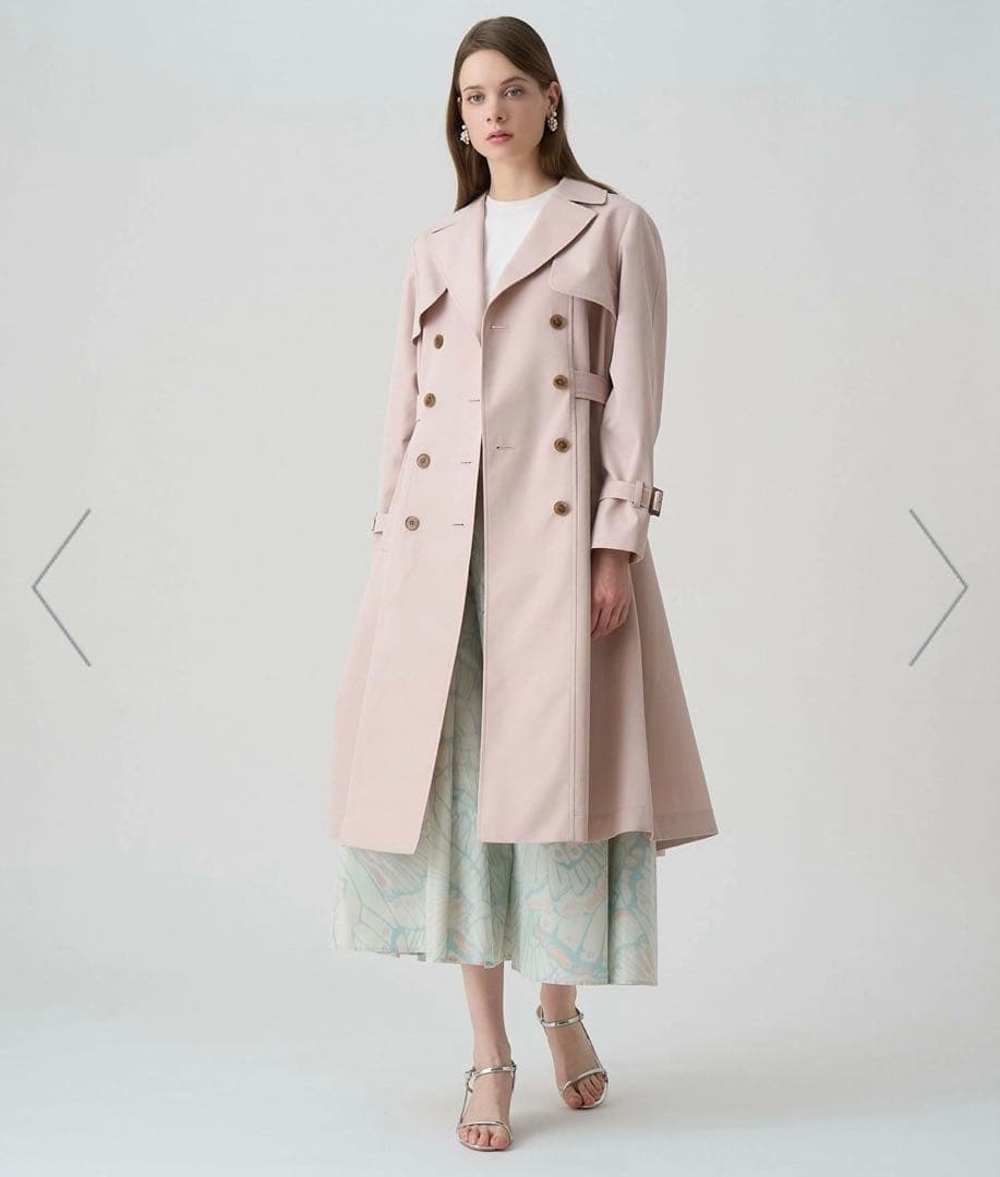 美品】ANAYI 2025SS新作 現行品 バタフライプリントタック スカート