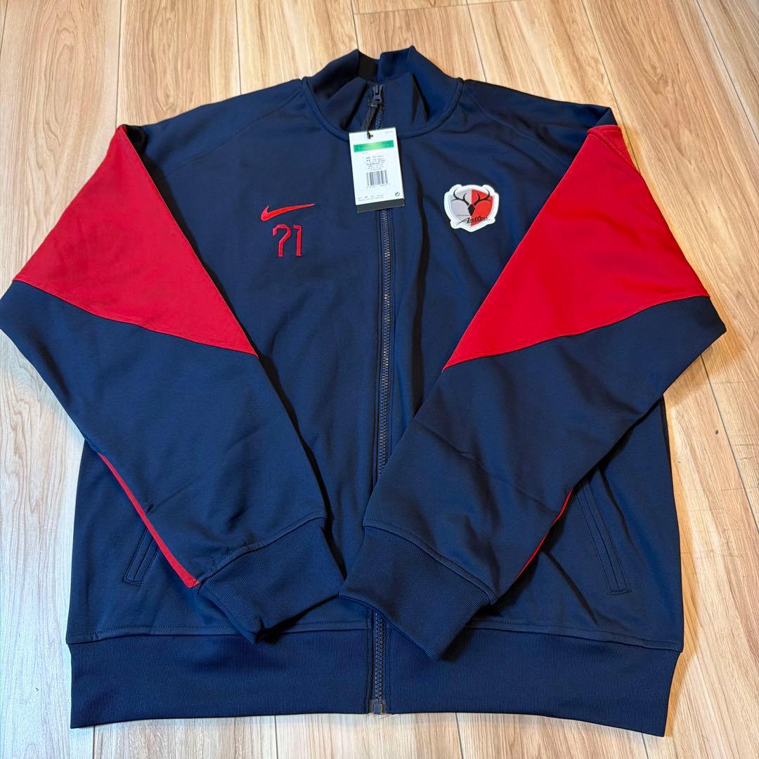 鹿島 25NIKE アカデミープロアンセムジャケット　荒木遼太郎　ナンバー71 メンズ荒木遼太郎#71レッド ブラックホームシャツ2025/26ジャージー