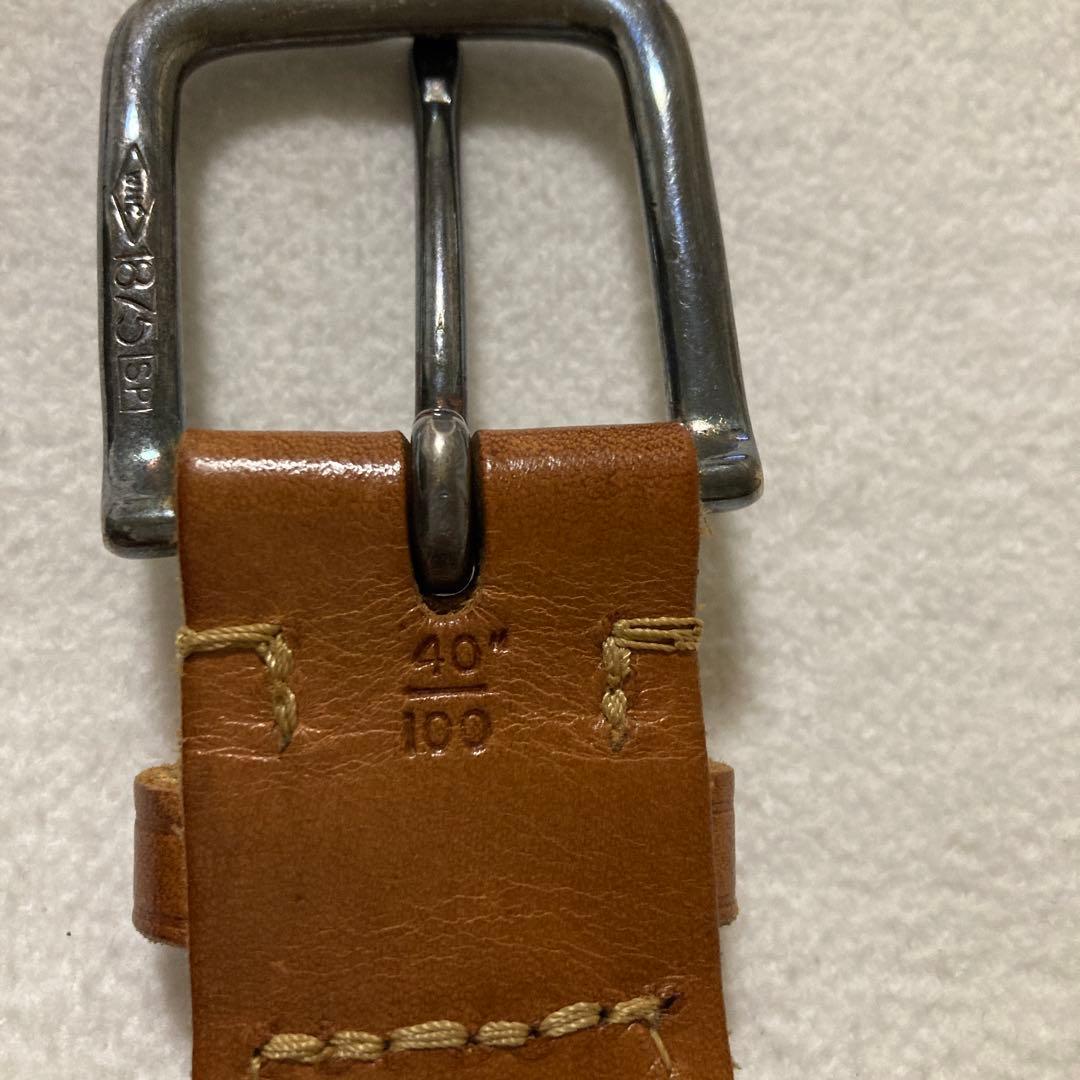 希少40 100サイズ ホワイトハウスコックス メッシュベルト ライト