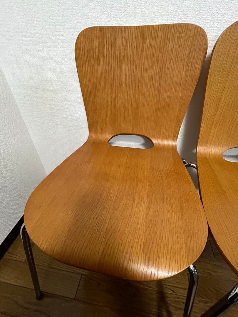 《unico》木製椅子2脚セット★廃番品★