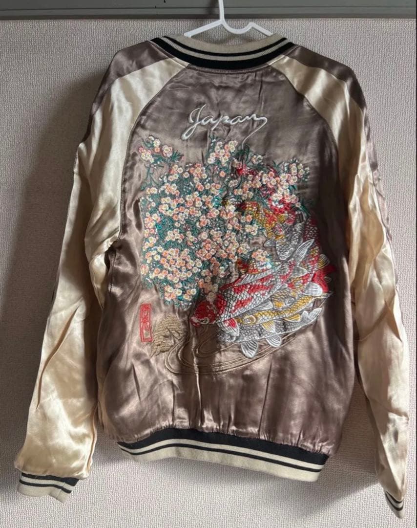 IOLANI トレンドスカジャン刺繍 居楽仁 L