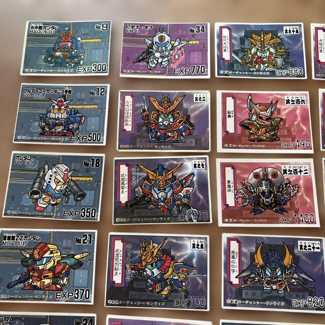 値下げ当時物ガンダムおまけガン消しガチャポンミニカード46枚レトロ