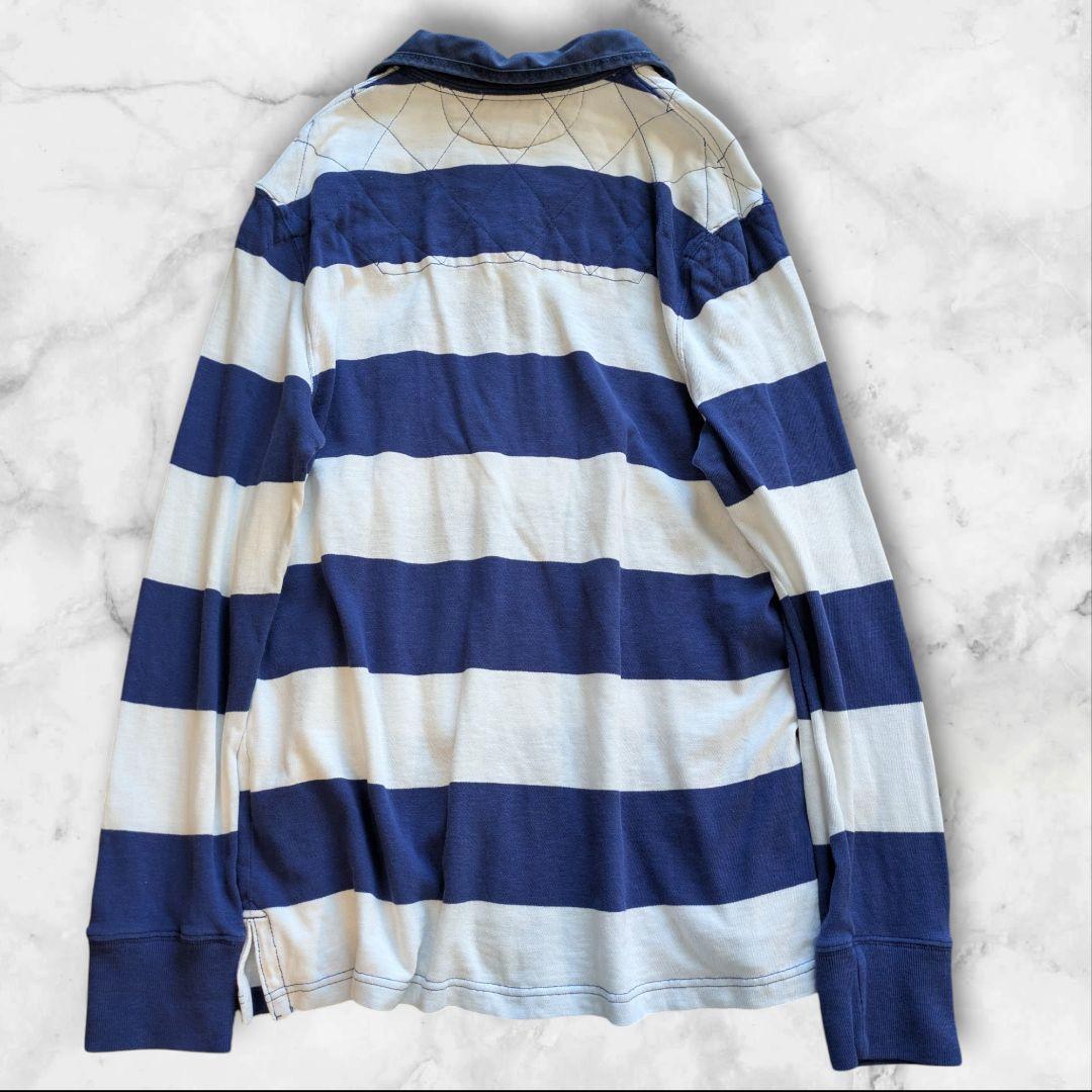 Polo Ralph Lauren ラガーシャツ ネイビー/ホワイト - メルカリ