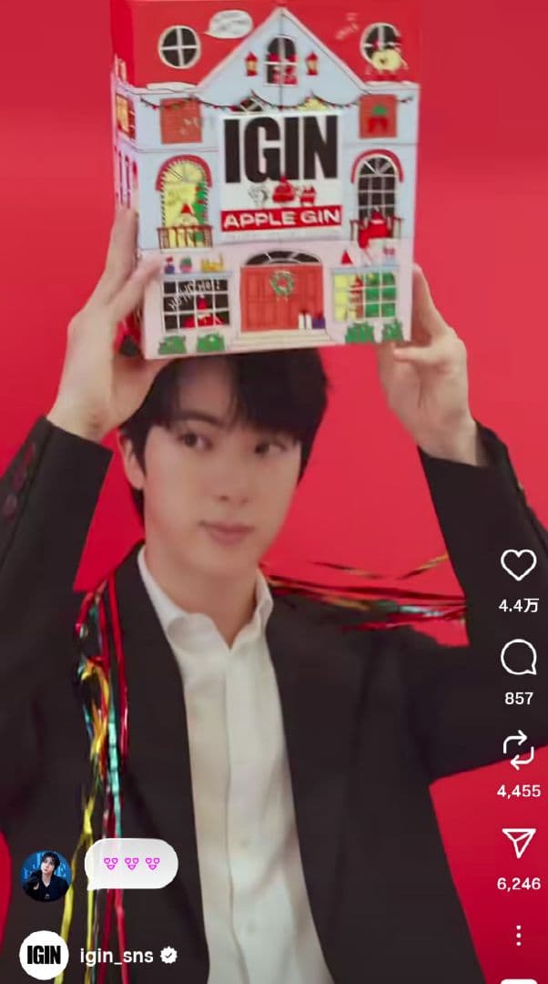 アイドル IGIN APPLE GIN Holiday Special Edition