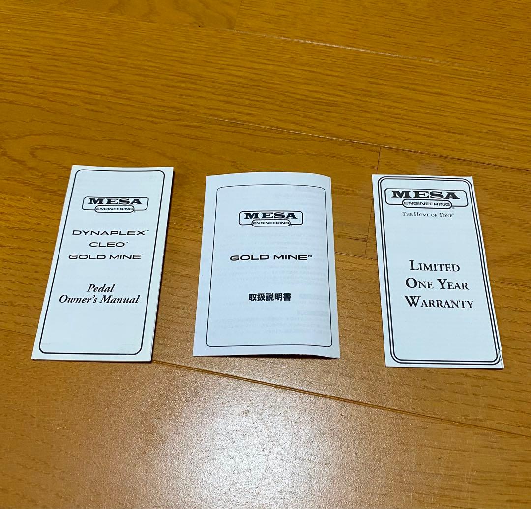 MESA BOOGIE GOLD MINE メサブキー 箱付き