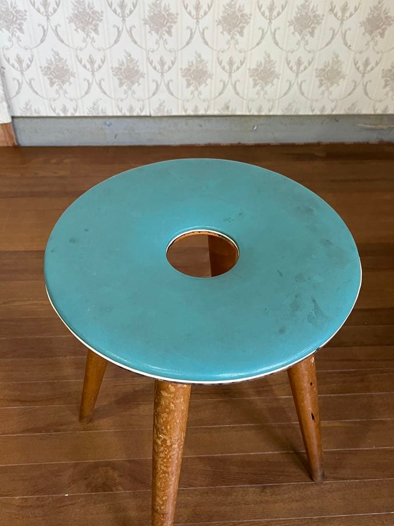 アンティーク】天童木工 リングスツール ドーナツ椅子 丸椅子 北欧