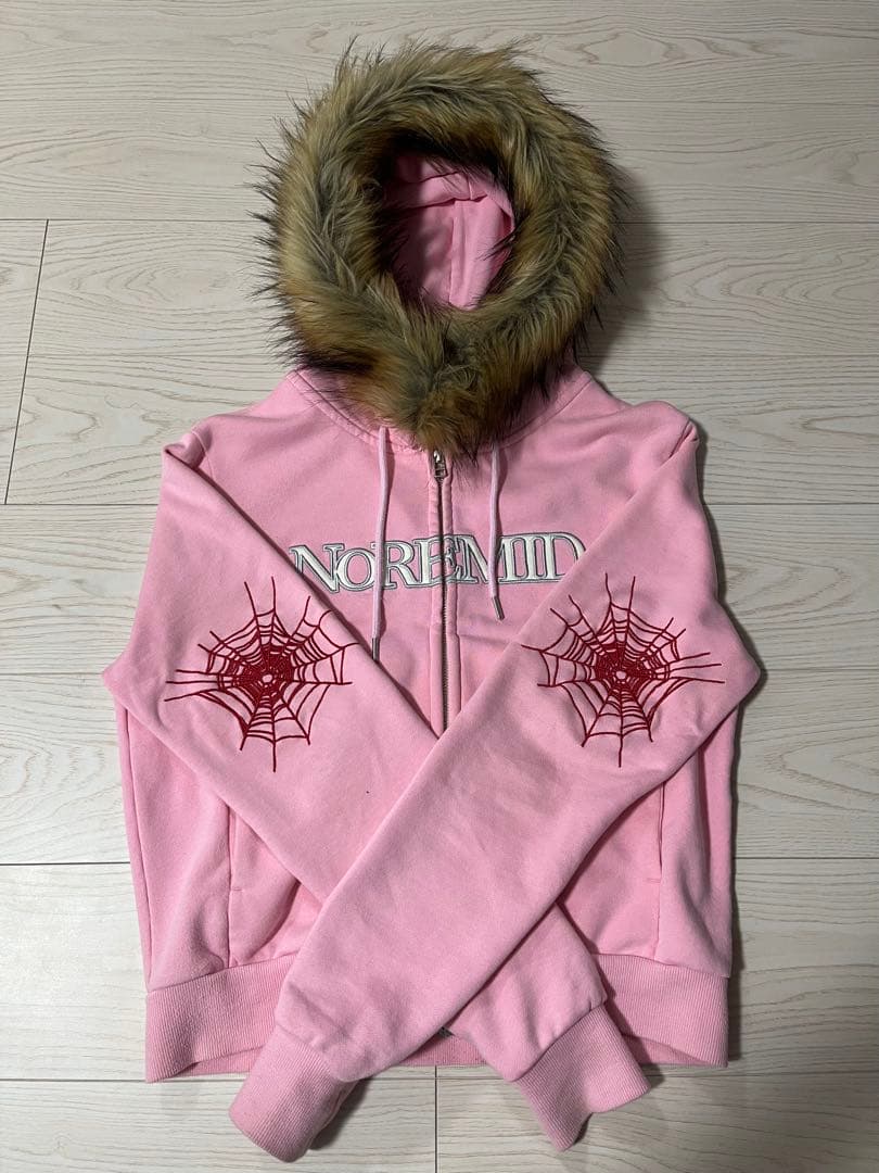 NOREMID ノーリミッド ファージップパーカー ピンク 希少Sサイズ