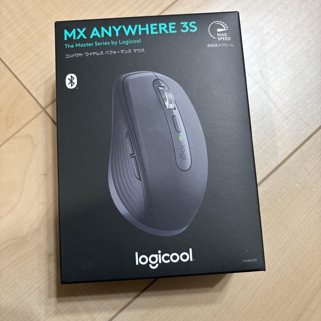 【新品未開封】logicool MX ANYWHERE 3S 本体 Amazon.co.jp: ロジクール MX ANYWHERE 3S MX1800GR 静音 マウス