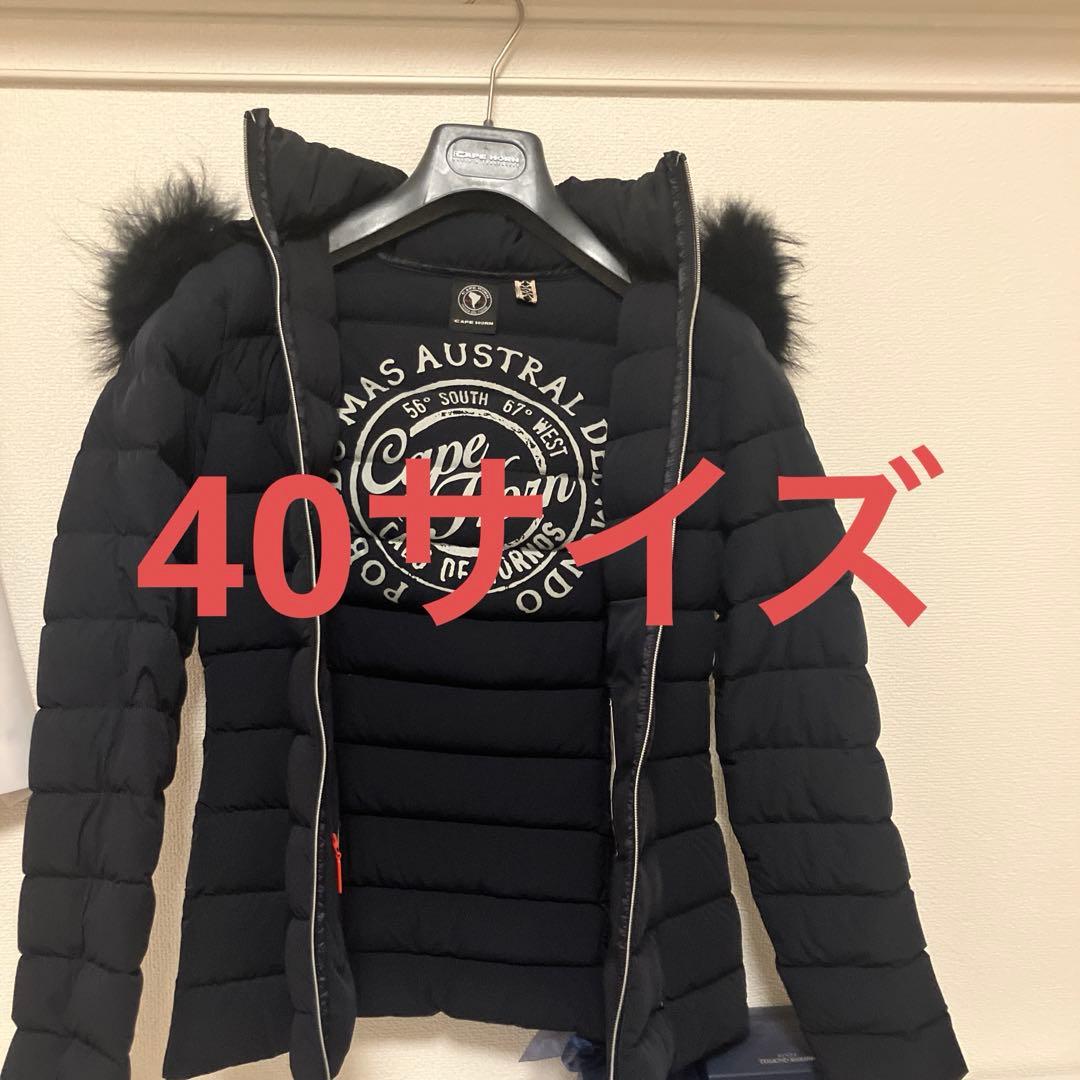 CAPE HORN ショート丈　ダウンジャケット　40サイズ ブラック　黒 ケープホーン CAPE HORN ダウンジャケット 40サイズ MATT SENDERO(40