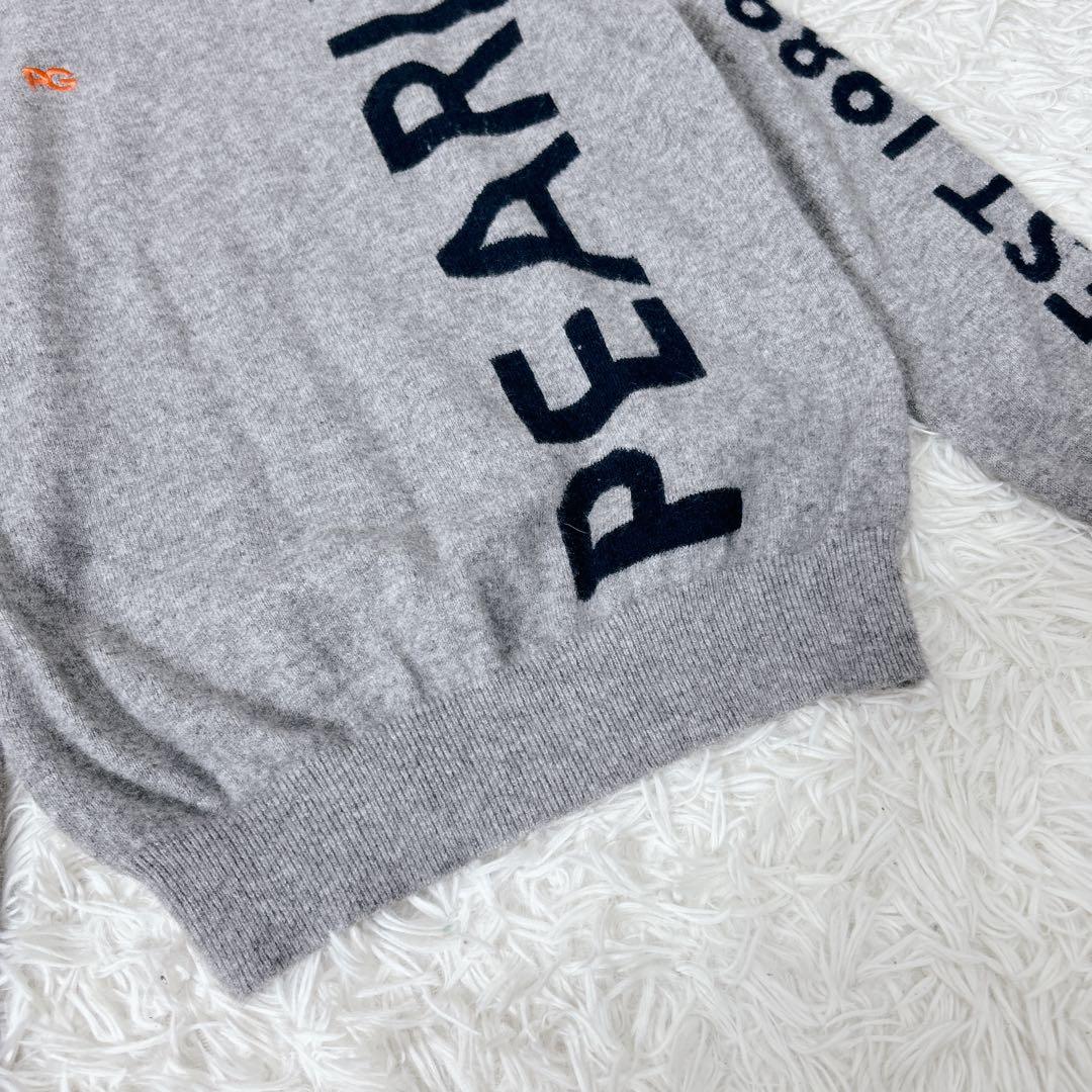 パーリーゲイツ カシミヤ100% ロゴ ニット M セーター クルーネック