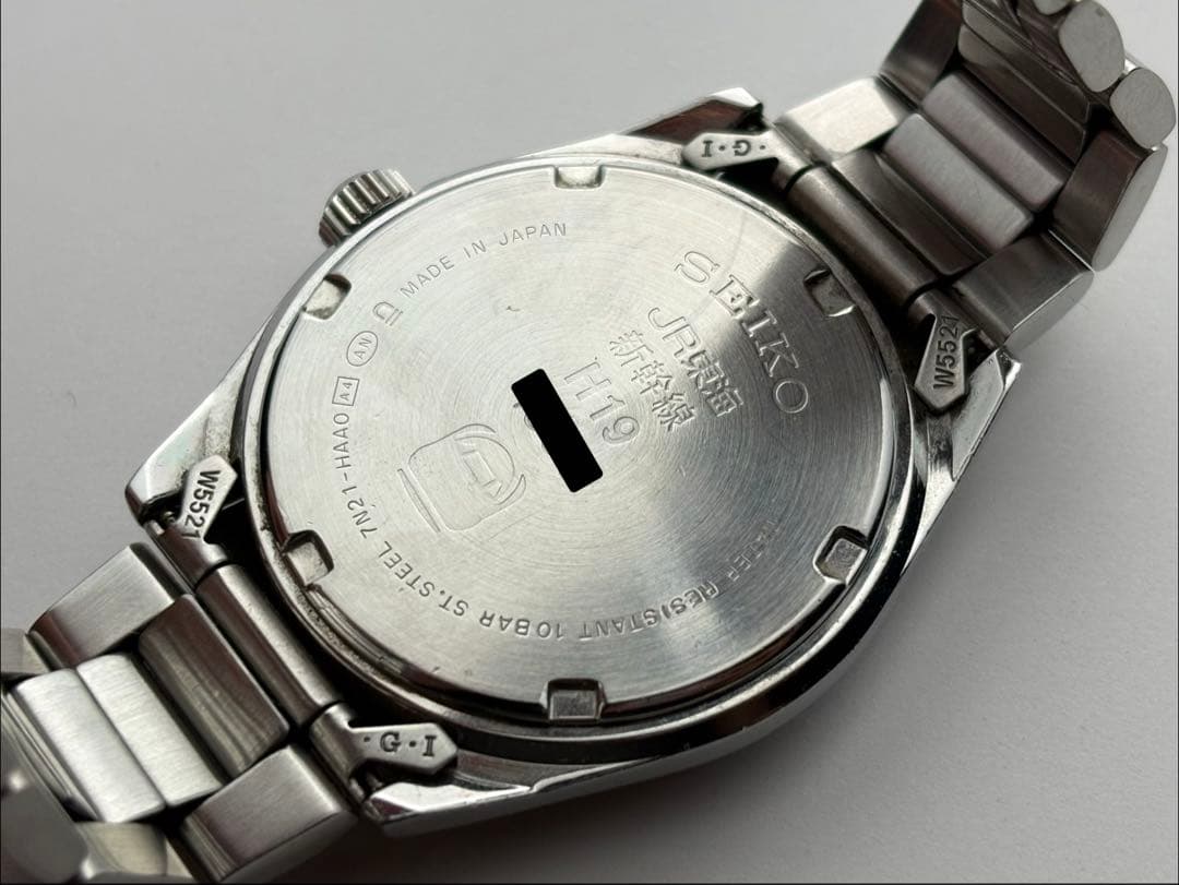 JR東海 SEIKO 新幹線車掌腕時計、鉄道時計 ルミブライト 7N21