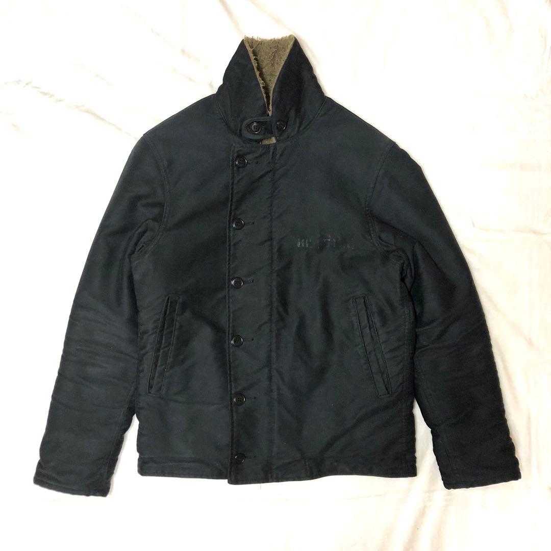 名作OLD JOEオールドジョーN-1デッキジャケット11AW-DJブラックS黒