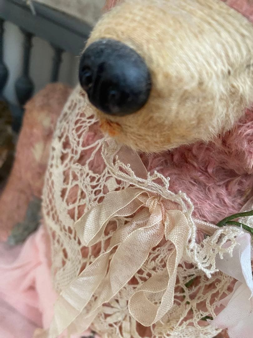 アンティーク　ピンクベア