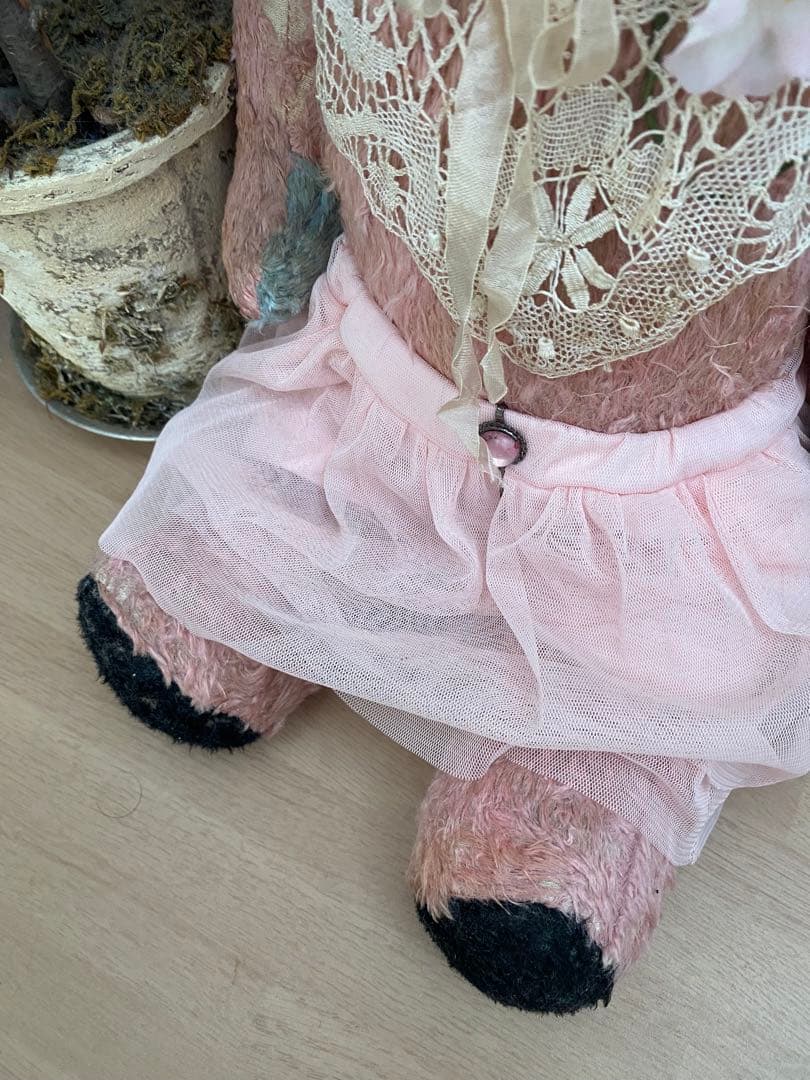 アンティーク　ピンクベア