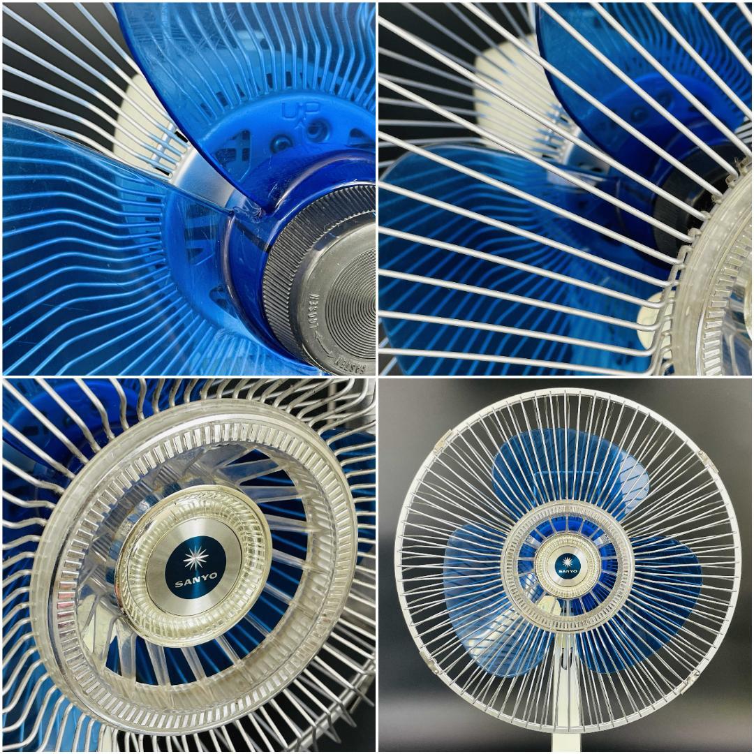 希少 取扱説明書元箱あり 昭和レトロ サンヨー 卓上扇 EF-6PS型【完動