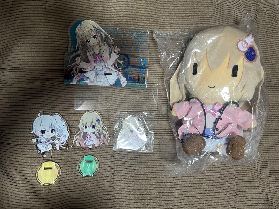 ク*マ様 ぱれっと　9-nine- 九條都　ぬいぐるみ　アクリルフィギュア　スマ ク*マ様 ぱれっと 9-nine- 九條都 ぬいぐるみ アクリルフィギュア スマ