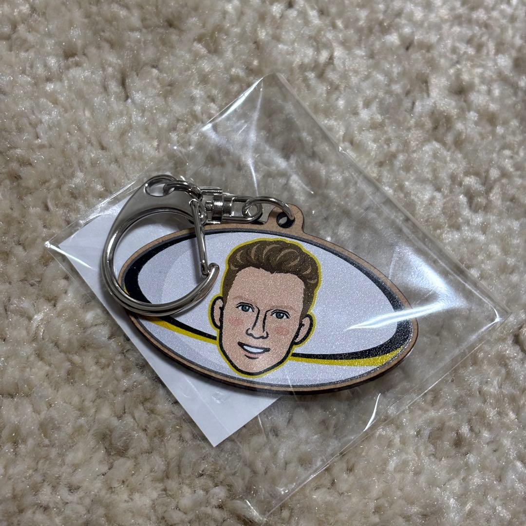 サントリーサンゴリアス サムジェフリーズ 両面ウッドキーホルダー