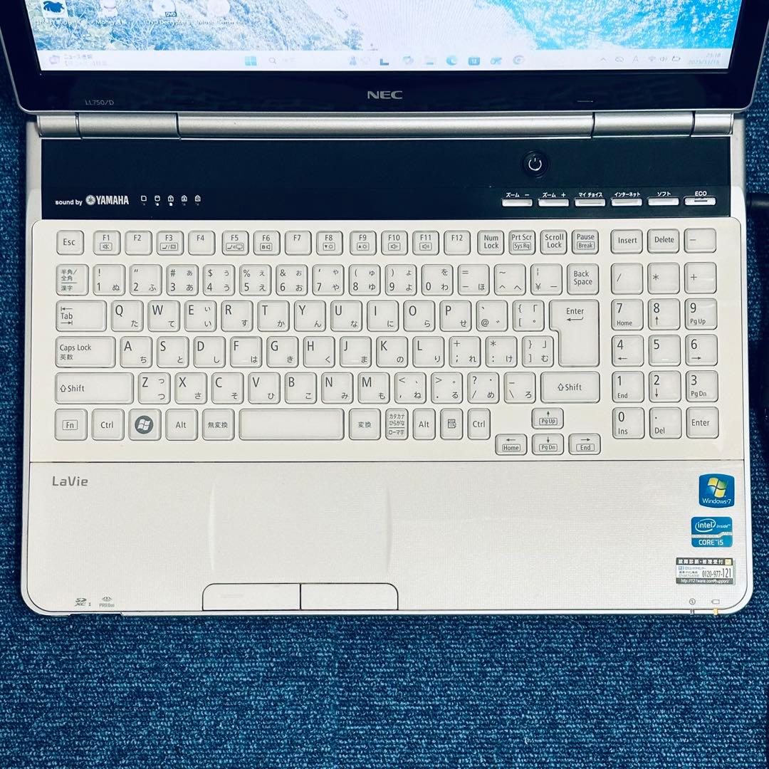 高速！ i5✨メモリ8GB✨SSD✨ブルーレイ✨ヤマハ✨NEC LL750D - メルカリ