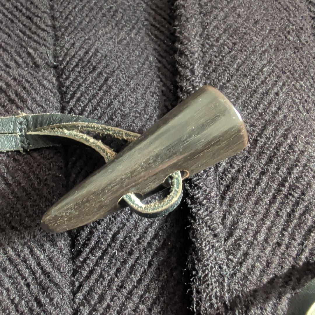 90s グローバーオール キングストン ダッフルコート ヘリンボーン 黒 L