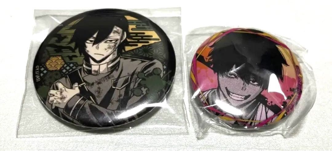 桃源暗鬼 鳥飼羽李 桃角桜介 原作缶バッジセット - メルカリ