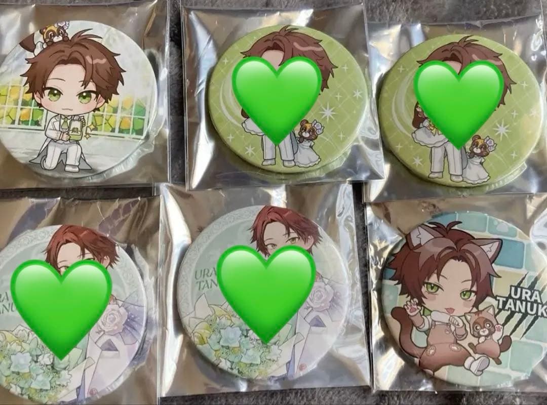 ♥ うらたぬき ꕤ︎︎ 缶バッジセット